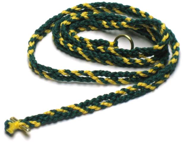 4 plies of #10 cotton crochet thread per strand