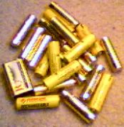 The pile of batteries necessary to power the project so far.