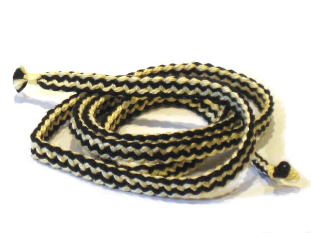 2  plies of cotton crochet thread per strand