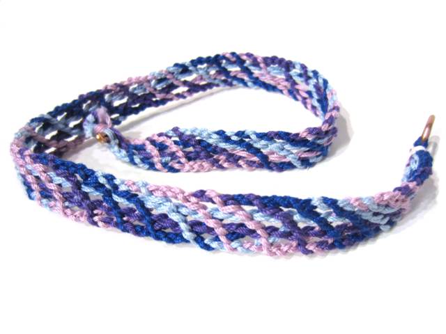 3 plies of cotton crochet thread per strand