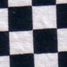 Black/White checker-pattern cotton with 3/8 inch squares