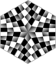 Hexagonal board for six players